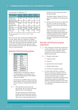A Level Biology Workbook: Chapter 16 Answers | PDF | Meiosis ...