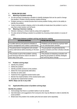 Grade 12 Creative Thinking Notes 2024 | PDF | Creativity | Brainstorming