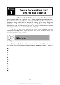 Conclusion Pattern Drawing Conclusions from Research Patterns | PDF | Data | Qualitative ...