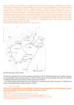 Xerica et ad Bexix et ad Alpontem et ad Pedem Muli et ad fontem de Canegrali et ad Roenales et ad talayan
Sancte Marie de Alb