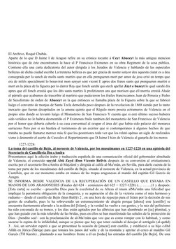 El Archivo, Roqué Chabás.
Aparte de lo que D Jaime I de Aragon refire en su crónica tocante á Ceyt Abuceyt la más antigua men