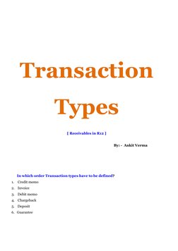 Transaction Types in Oracle R12 Receivables | PDF | Debits And Credits ...