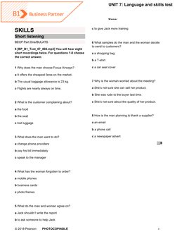 Unit 7 Language Skills Test | PDF