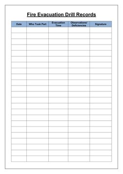 Fire Safety Logbook Template | PDF | Fire Safety | Fires