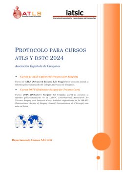 Departamento Cursos AEC 2023 
 
PROTOCOLO PARA CURSOS 
ATLS Y DSTC