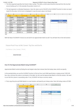 VLOOKUP in Excel: Step-by-Step Guide | PDF | Microsoft Excel | Database ...