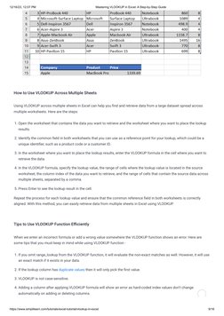 VLOOKUP in Excel: Step-by-Step Guide | PDF | Microsoft Excel | Database ...