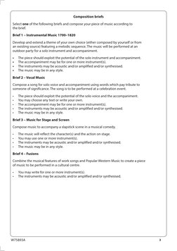 GCSE Music Composition Brief 2024 | PDF | Musical Compositions | Songs