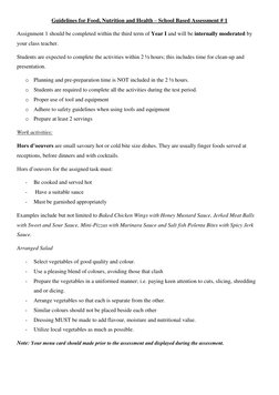 Foods Sba Introduction Examples CSEC SBA 1 (Food Nutrition and Health) 2024-2026 | PDF | Hors D'oeuvre ...