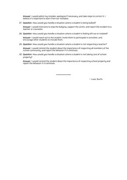 Prefect Interview Questions and Answers | PDF | Community | Teachers