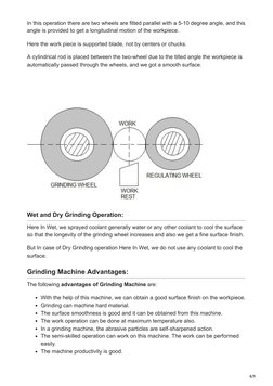 Grinding Machine: Parts and Operations | PDF | Grinding (Abrasive ...