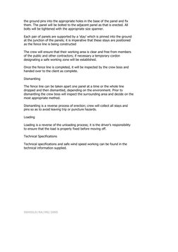 SSHIELD/RA/MS/2005 
the ground pins into the appropriate holes in the base of the panel and fix 
them. The panel will be bolt