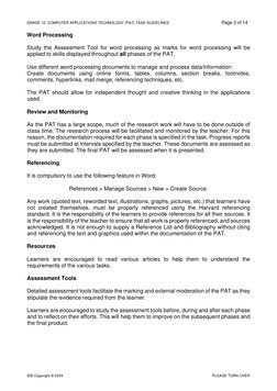 Cat Pat Task Example CAT PAT Task Guidelines 2024 | PDF | Spreadsheet | Information