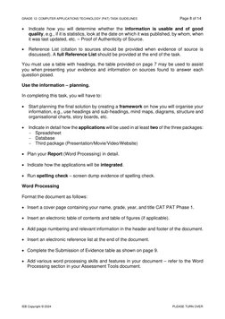 Cat Pat Task Example CAT PAT Task Guidelines 2024 | PDF | Spreadsheet | Information