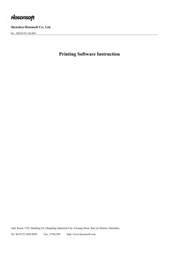 Hosonsoft Printexp Software Guide | PDF | Network Interface Controller ...