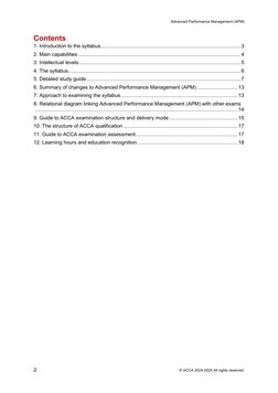 APM Syllabus 2024-2025 Overview | PDF | Strategic Management ...