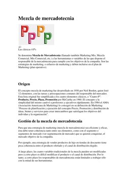 Mezcla  (http://es.wikipedia.org/wiki/Archivo:4Ps.jpg) (http://es.wikipedia.org/wiki/Archivo:4Ps.jpg)de mercadotecnia 
 
 
La