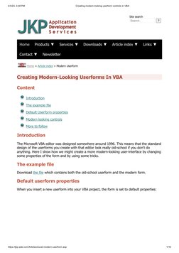 Modern VBA Userform Design Techniques | PDF | Microsoft Excel | Visual ...