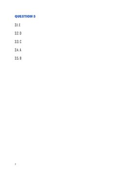  
7 
QUESTION 3 
 
3.1. E 
 
3.2. D 
 
3.3. C 
 
3.4. A 
 
3.5. B 
 
 
 
 
