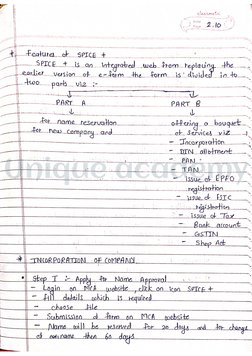 Unique Academy CS Executive Notes | PDF