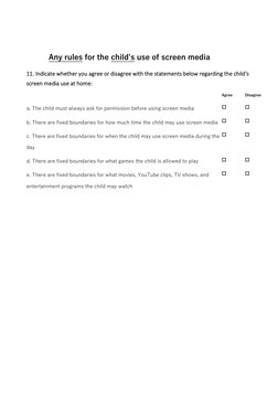 Screen Q Questionnaire.pdf SCREENS Questionnaire for Children's Media Use | PDF | E Reader ...