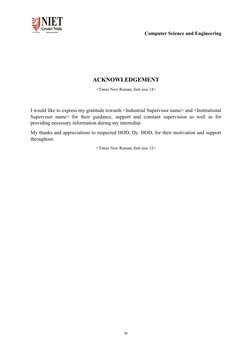 B.Tech Internship Report Format Guide | PDF | Computing | Engineering