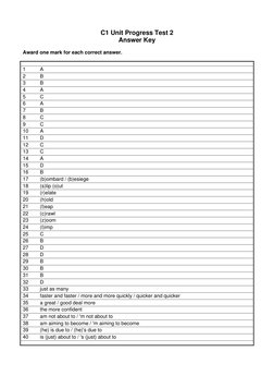 C1 Unit Progress Test 2 Answer Key | PDF | Computers | Technology ...