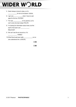 Wider World 3 Unit 8 Language Test | PDF | Detective