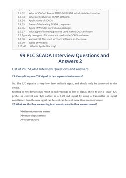 99 PLC SCADA Interview Q&A Guide | PDF | Programmable Logic Controller ...