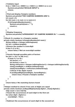 // Validate input
        if (m < 1000 || m > 9999 || n < 1000 || n > 9999 || m >= n) {
            System.out.printl