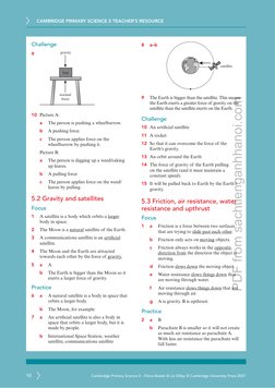CAMBRIDGE PRIMARY SCIENCE 5 TEACHER’S RESOURCE 
10
Cambridge Primary Science 5 – Fiona Baxter & Liz Dilley © Cambridge Univer