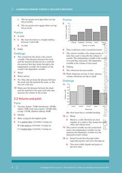 CAMBRIDGE PRIMARY SCIENCE 5 TEACHER’S RESOURCE 
4
Cambridge Primary Science 5 – Fiona Baxter & Liz Dilley © Cambridge Univers