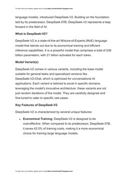 To read more such articles, please visit our blog https://socialviews81.blogspot.com/
language models, introduced DeepSeek-V2