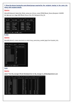 Blood Bank Management System Project | PDF | Blood Donation | Databases