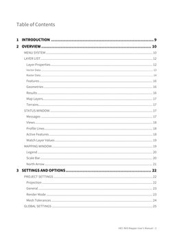 HEC-RAS Mapper User's Manual – 2
Table of Contents
1 INTRODUCTION ...........................................................
