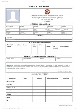 Rocap Form PCG ROAP Application Form Guide | PDF