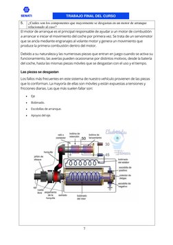 TRABAJO FINAL DEL CURSO 
 
7 
 
5. 
¿Cuáles son los componentes que mayormente se desgastan en un motor de arranque 
relacion