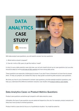 Data Analytics Case Study Interview Guide | PDF | Data Analysis | Analytics