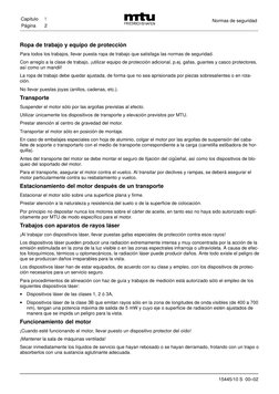 Capítulo
!
Normas de seguridad
Página
2
15445/10 S  00–02
Ropa de trabajo y equipo de protección
Para todos los trabajos, lle