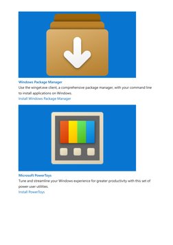 Windows Package Manager
Use the winget.exe client, a comprehensive package manager, with your command line
to install applica