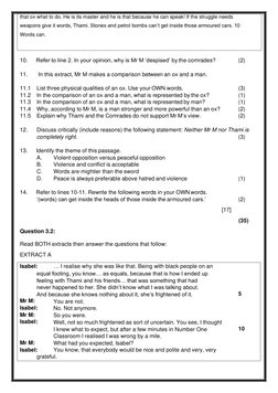 that ox what to do. He is its master and he is that because he can speak! If the struggle needs 
weapons give it words, Thami