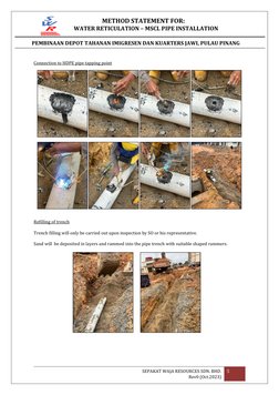 MSCL Pipe Installation Method Statement | PDF | Pipe (Fluid Conveyance ...