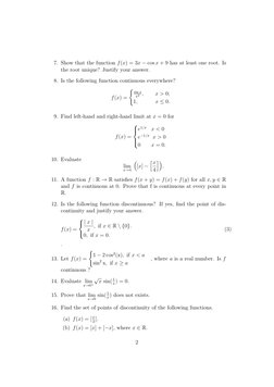 Single Variable Calculus Practice Problems | PDF | Function ...