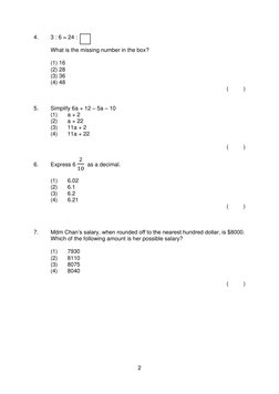 PSLE 2023 Standard Mathematics Paper 1 | PDF | Area | Cupcake