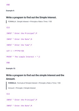 QBasic Programming Examples for Beginners | PDF | Area | Length