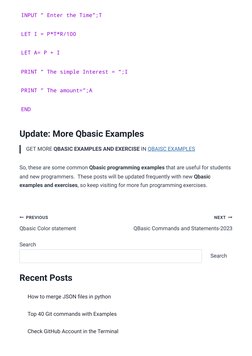 QBasic Programming Examples for Beginners | PDF | Area | Length