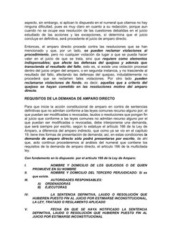 Procedimiento de Amparo Directo | PDF | Sentencia (Ley) | Demanda judicial