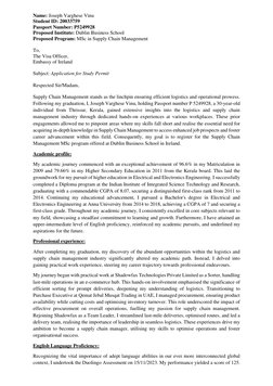 Name: Joseph Varghese Vinu 
Student ID: 20033759 
Passport Number: P5249928 
Proposed Institute: Dublin Business School 
Prop