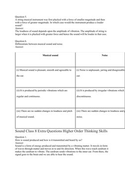 Question 5.
A string musical instrument was first plucked with a force of smaller magnitude and then 
with a force of greater