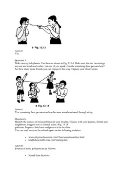Answer:
Yes.
Question 5.
Make two toy telephones. Use them as shown in Fig. 13.14. Make sure that the two strings 
are taut a